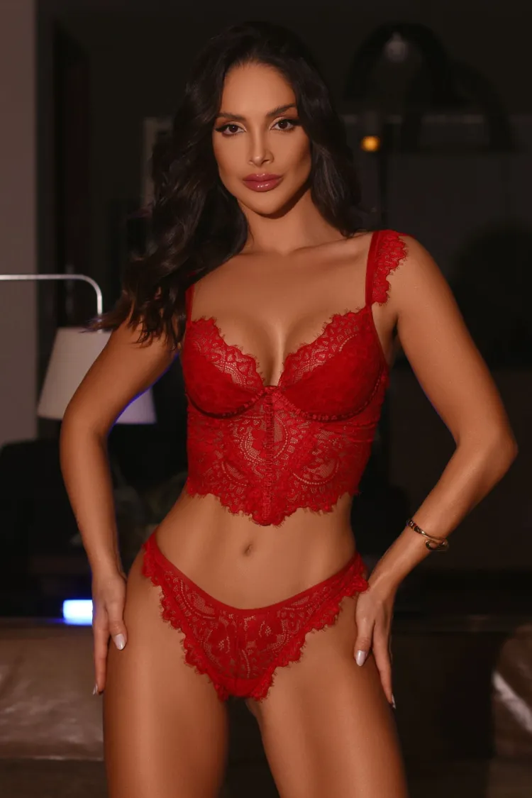 Amelia Corset Lace Lingerie Set