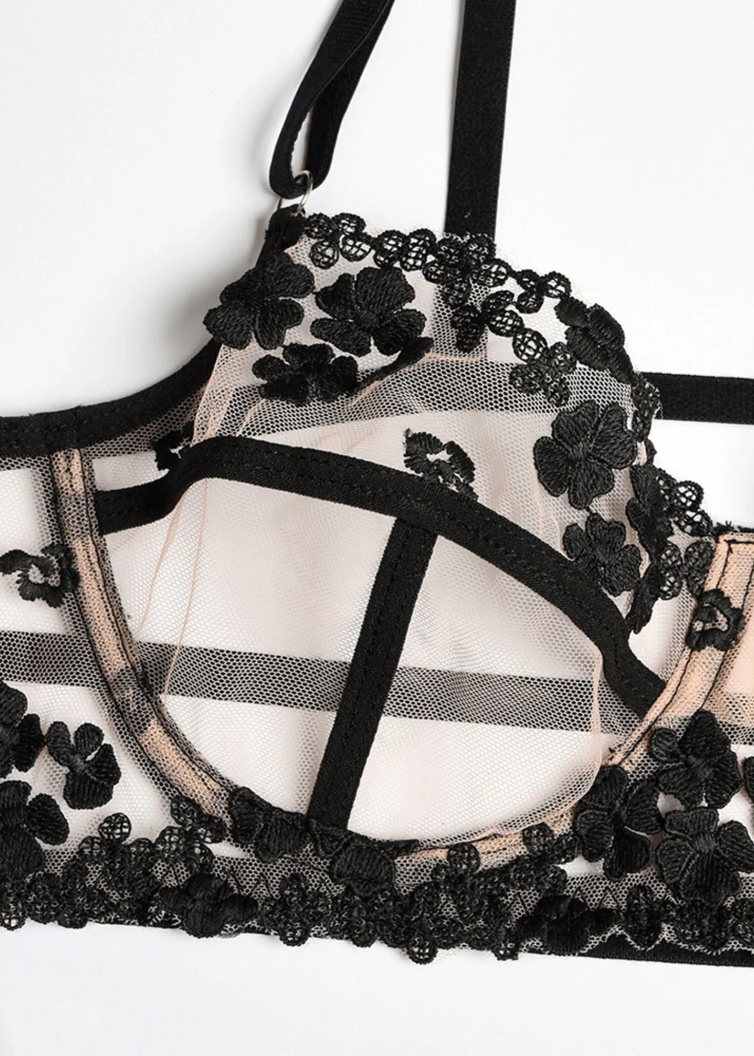 Andrea Bra, Thong and Suspender (Nude)