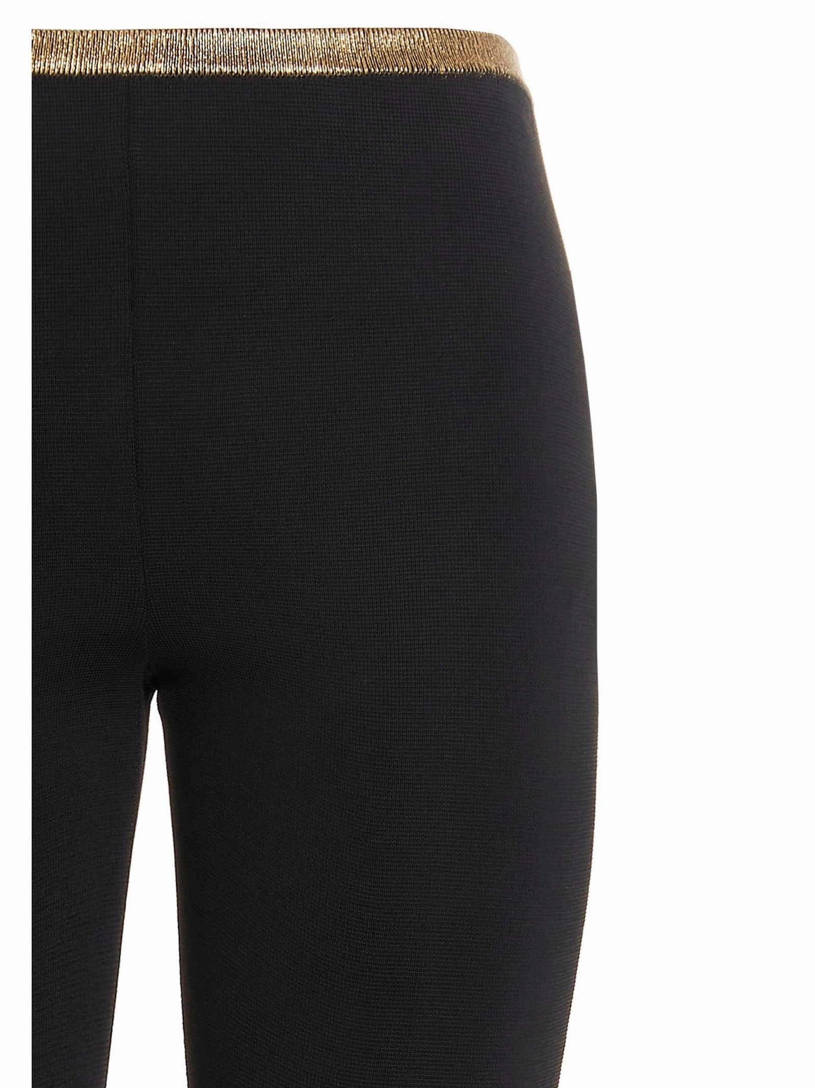 Balmain Strap Detailed Mid-Rise Trousers