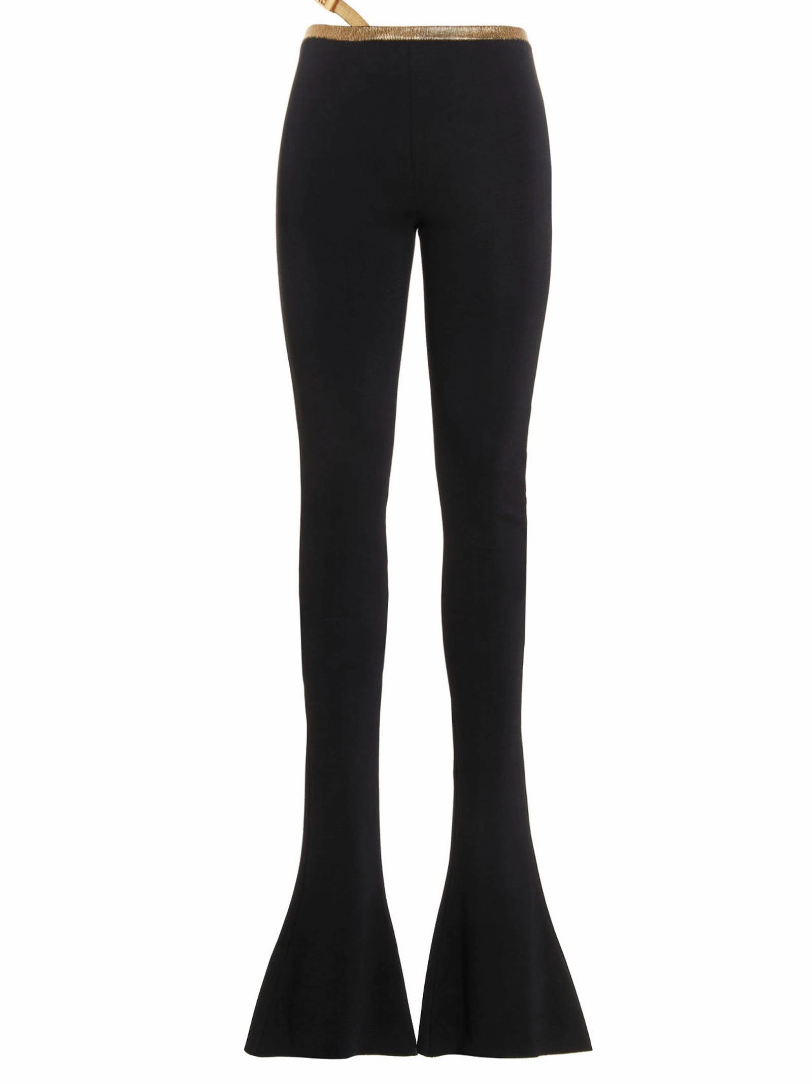 Balmain Strap Detailed Mid-Rise Trousers