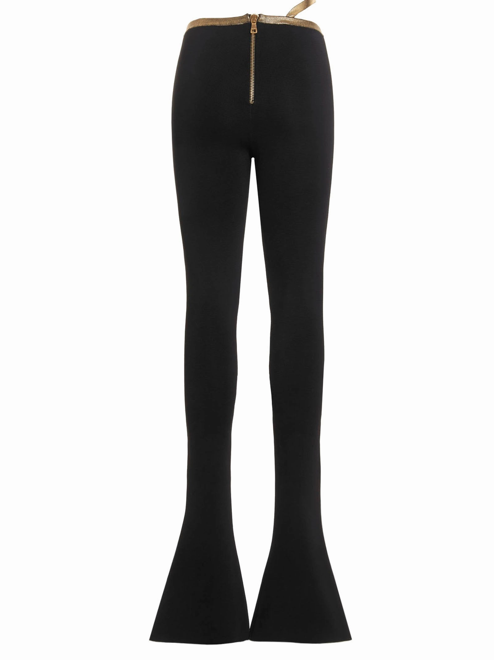 Balmain Strap Detailed Mid-Rise Trousers
