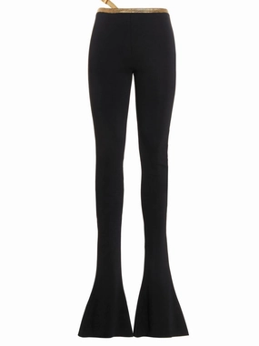 Balmain Strap Detailed Mid-Rise Trousers