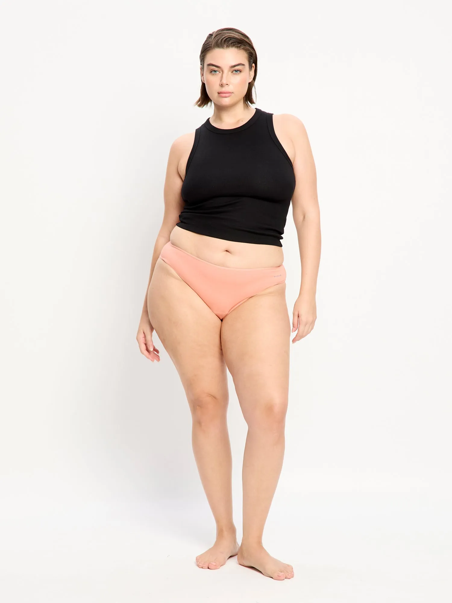 Basic Cheeky Bikini Light Clay