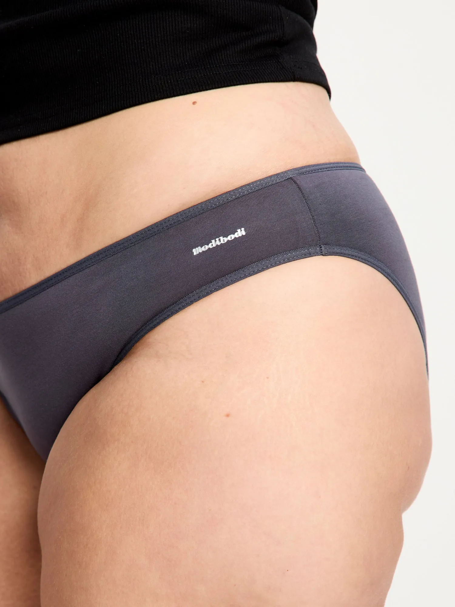 Basic Cheeky Bikini Light Steel 3 Pack