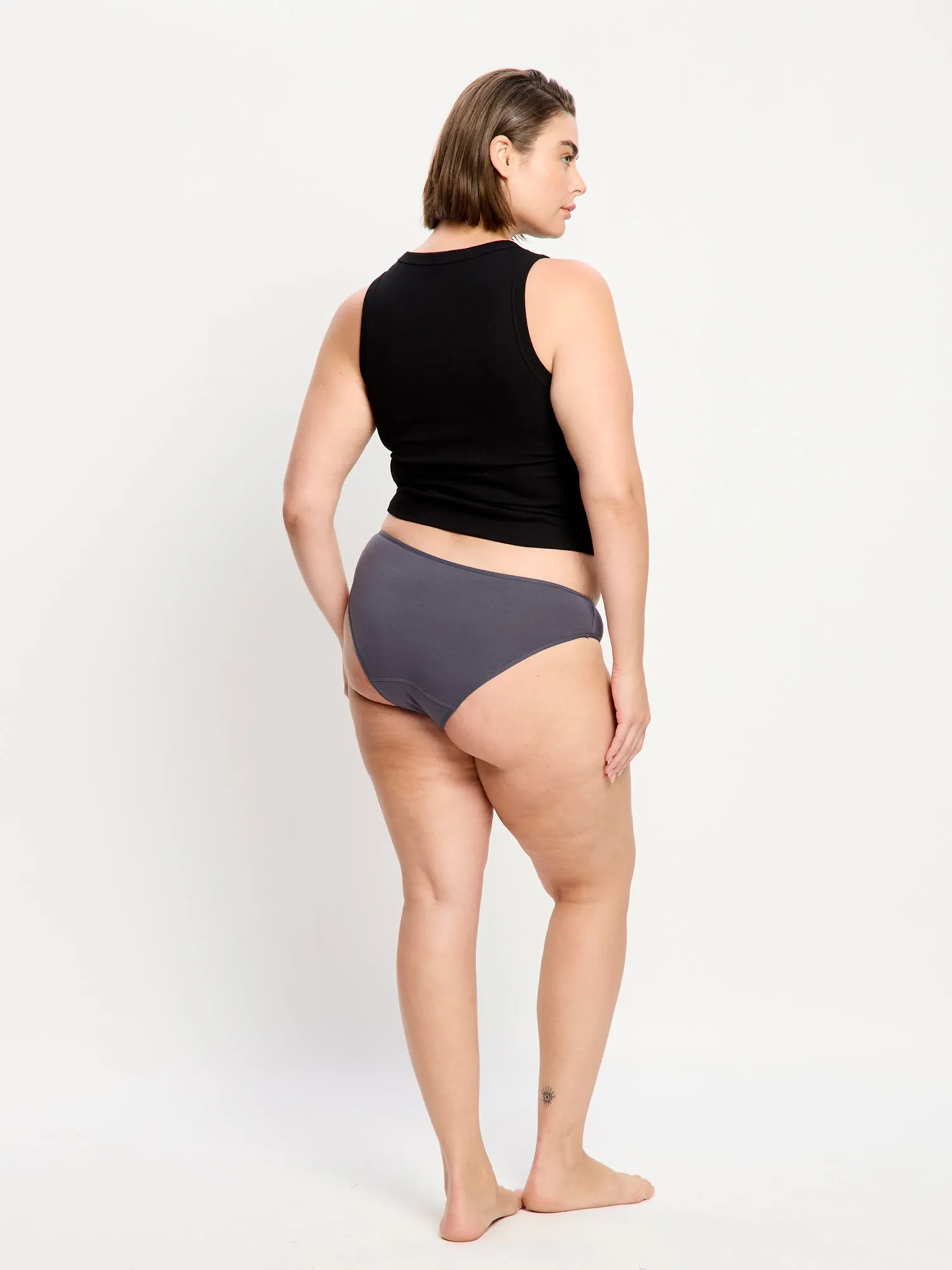 Basic Cheeky Bikini Light Steel