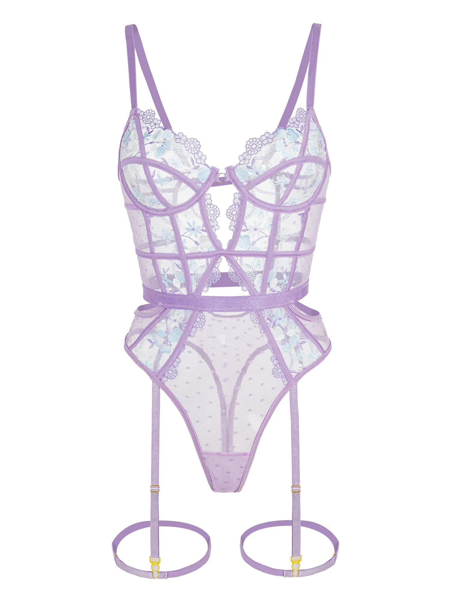 Blossom Embroidered Floral Bodysuit