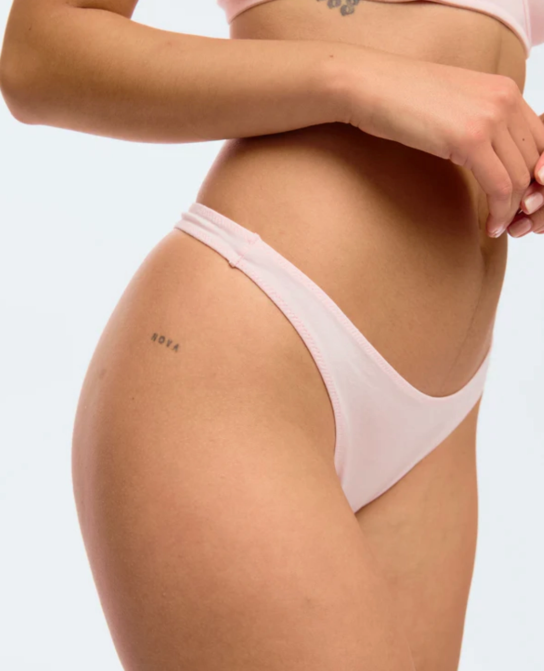 Blush Cotton Low Rise Thong