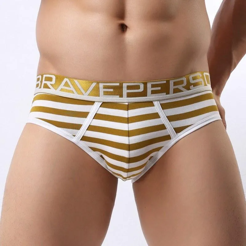 Brave Person Striped Briefs