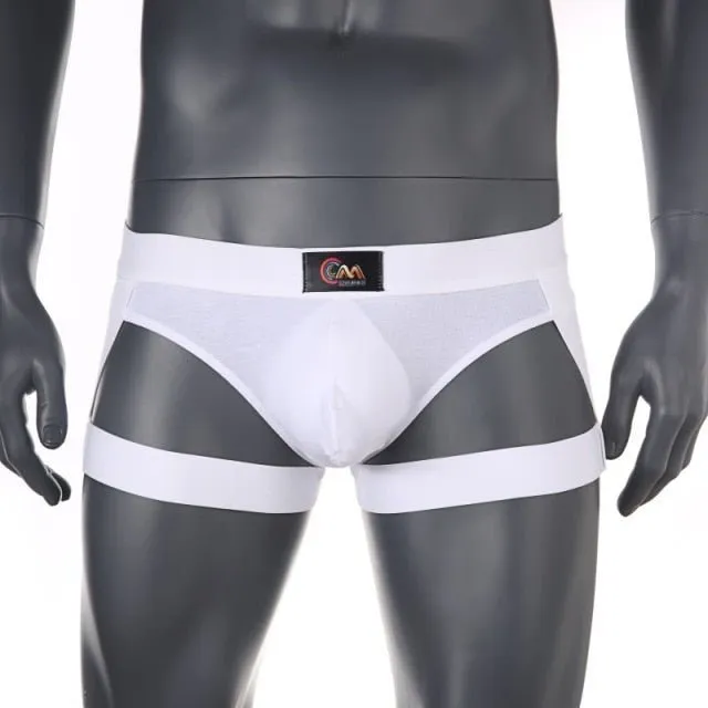 Buns Out Thong with Leg Garter