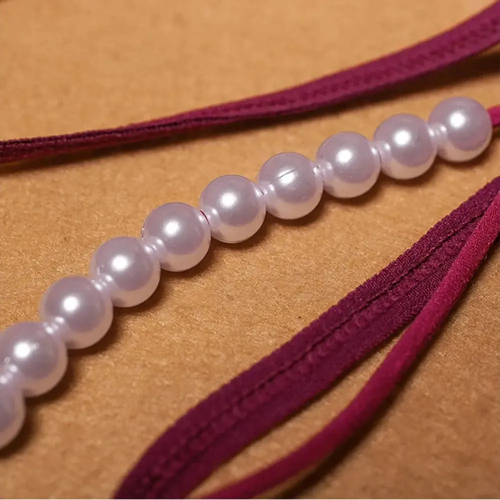 Butterfly Pearl Lingerie Open Crotch Panties