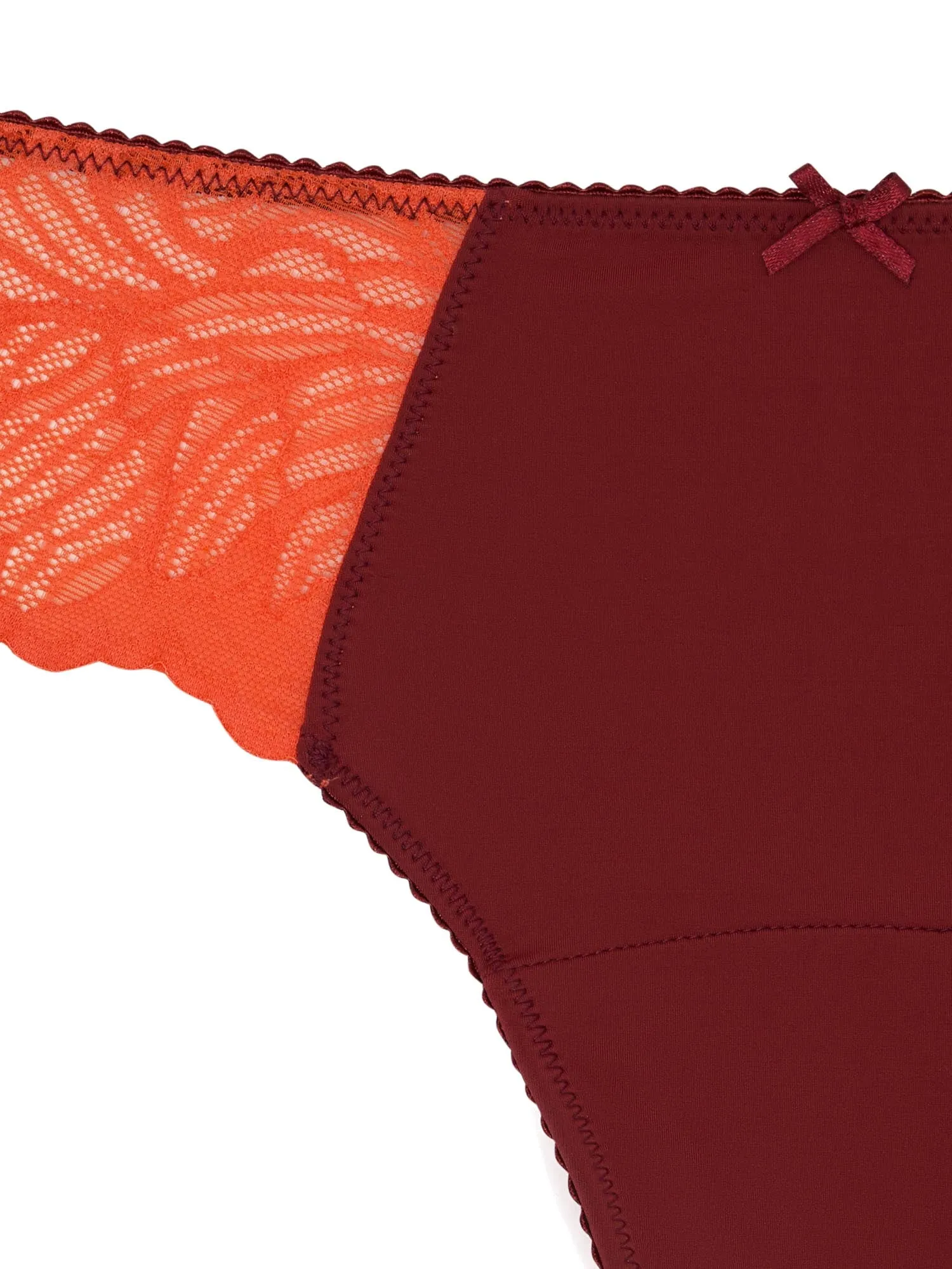 Camille Thong Light Bordeaux Red