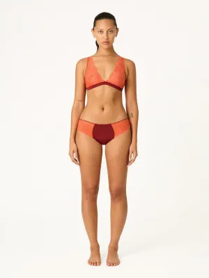 Camille Thong Light Bordeaux Red