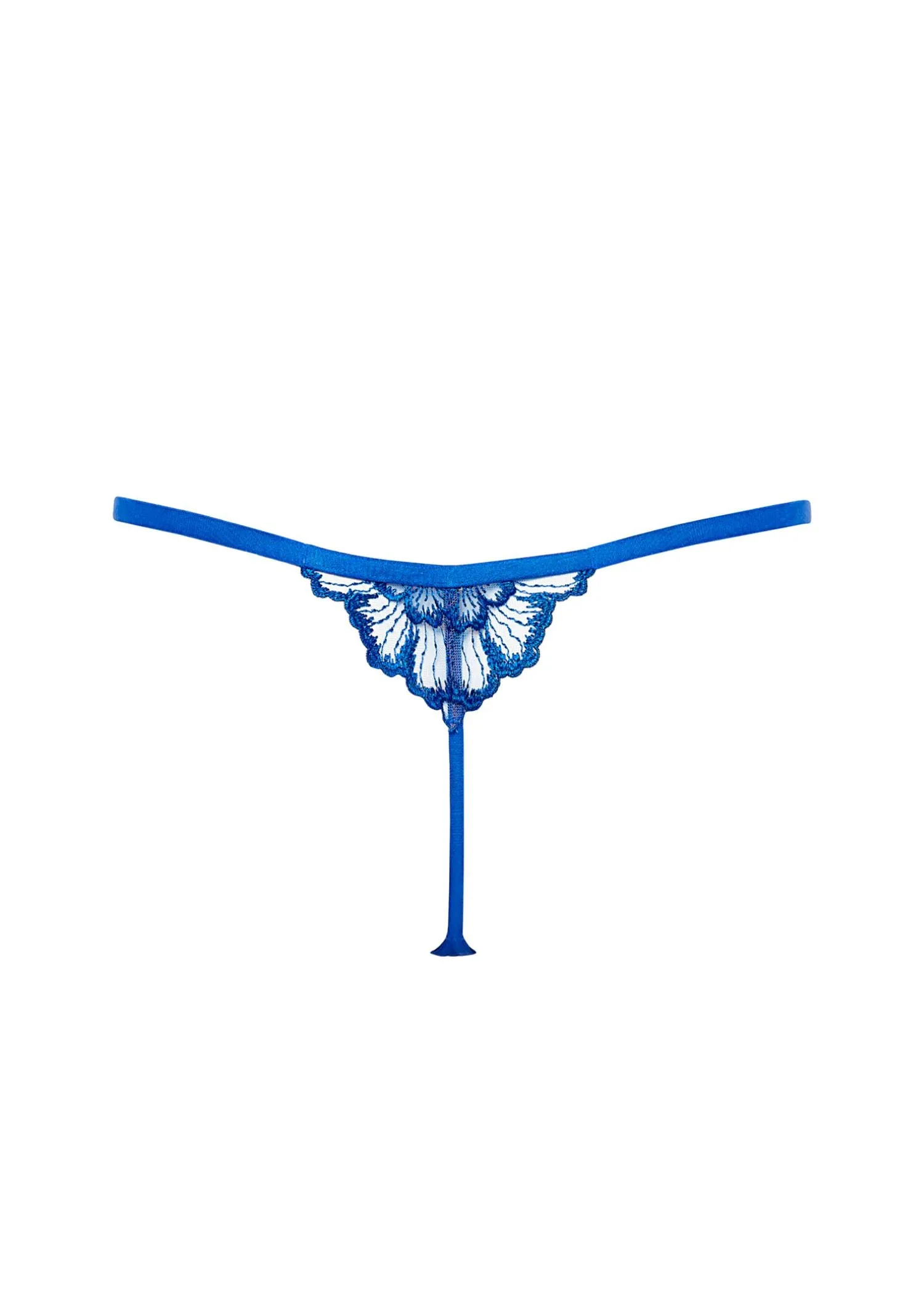 Catalina Thong (Egyptian Blue/Sheer)