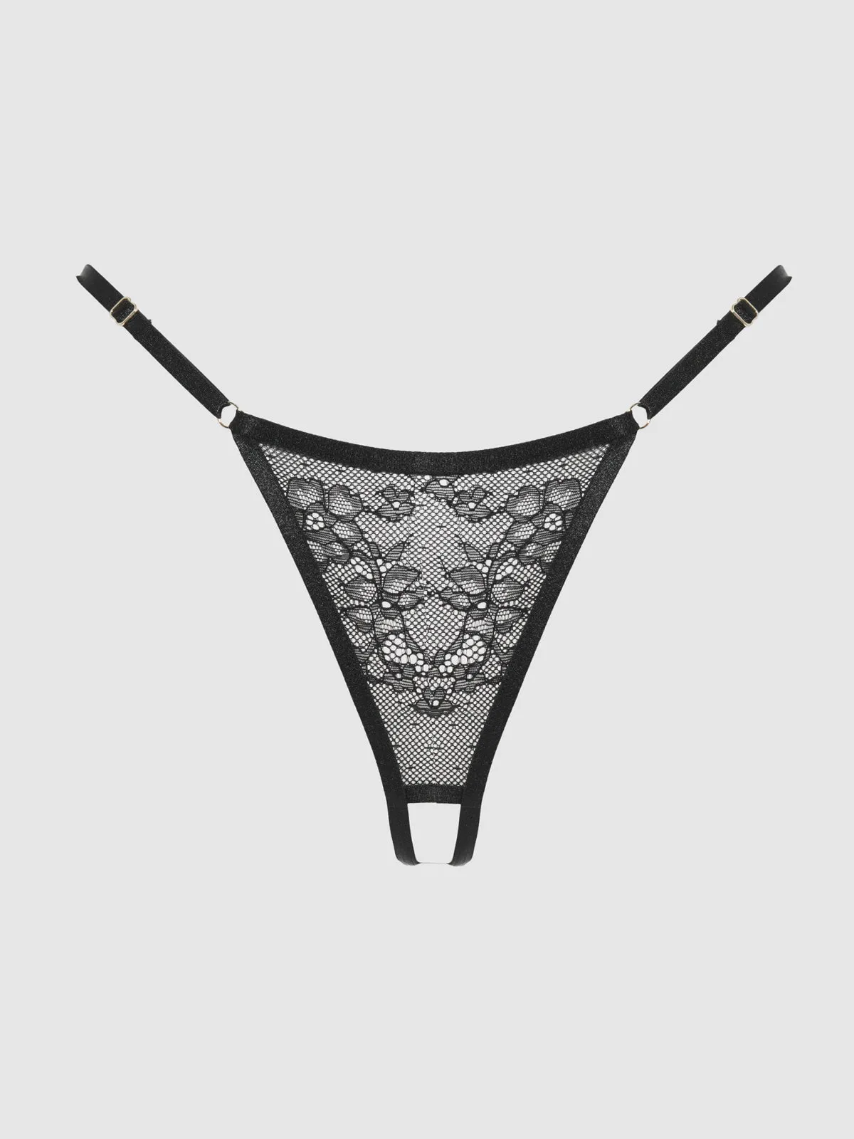 Chiara Crotchless Lace Thong 3 Pack