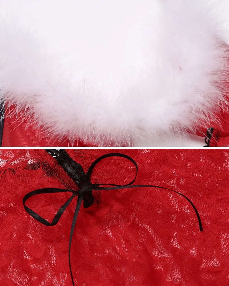 Christmas Santa Lingerie Teddy