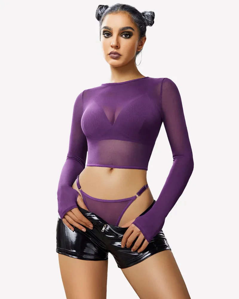 Crop Tops Bra and Panty Sets