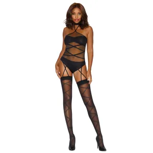 Dreamgirl Lingerie Bodystocking 0212 - Black