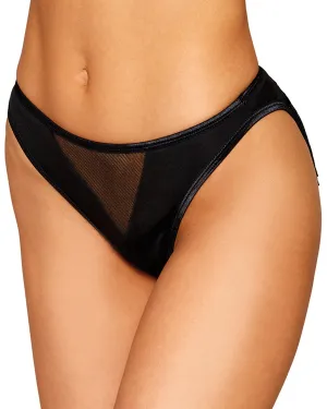 Dreamgirl Microfiber Heart-Back Panty with Fringe Detail