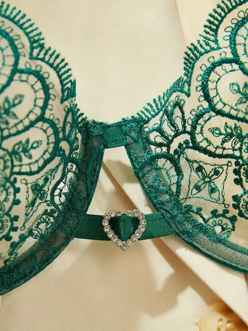 Emerald Charm Lingerie Set
