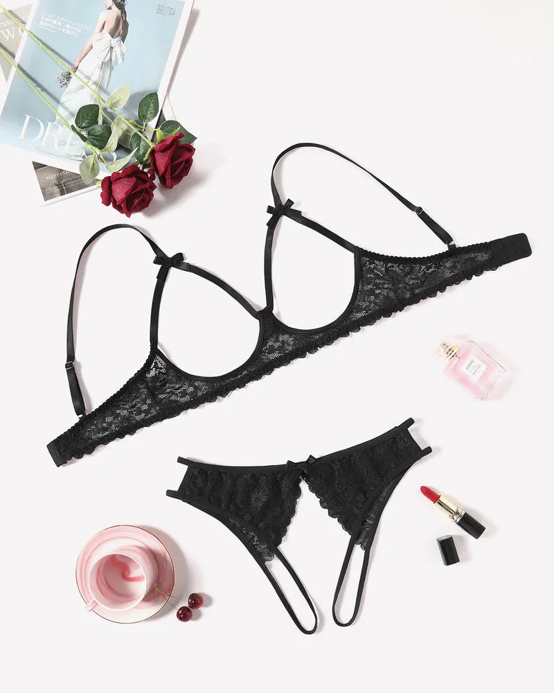 Exotic Lingerie 2 Pieces Bra Panty Set