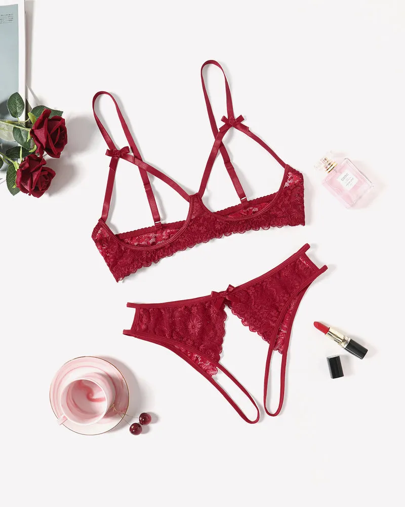 Exotic Lingerie 2 Pieces Bra Panty Set