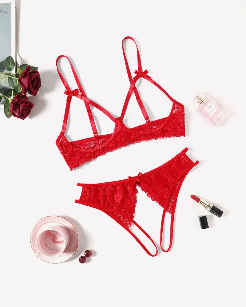 Exotic Lingerie 2 Pieces Bra Panty Set