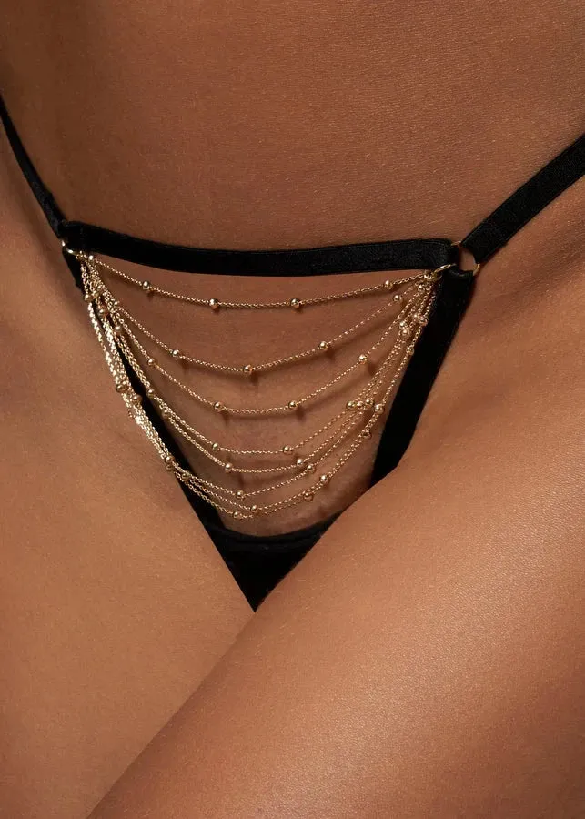 Frida Thong (Gold/Black)