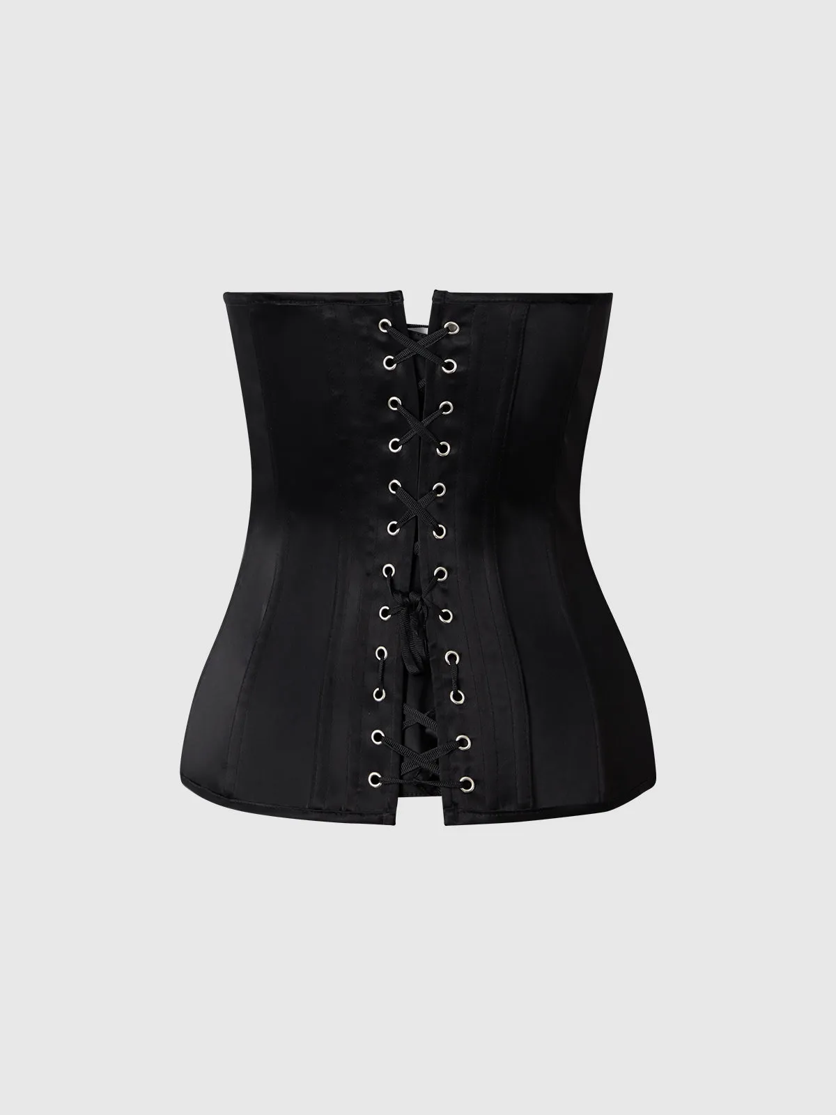 Iconic Satin Scoop Neck Corset