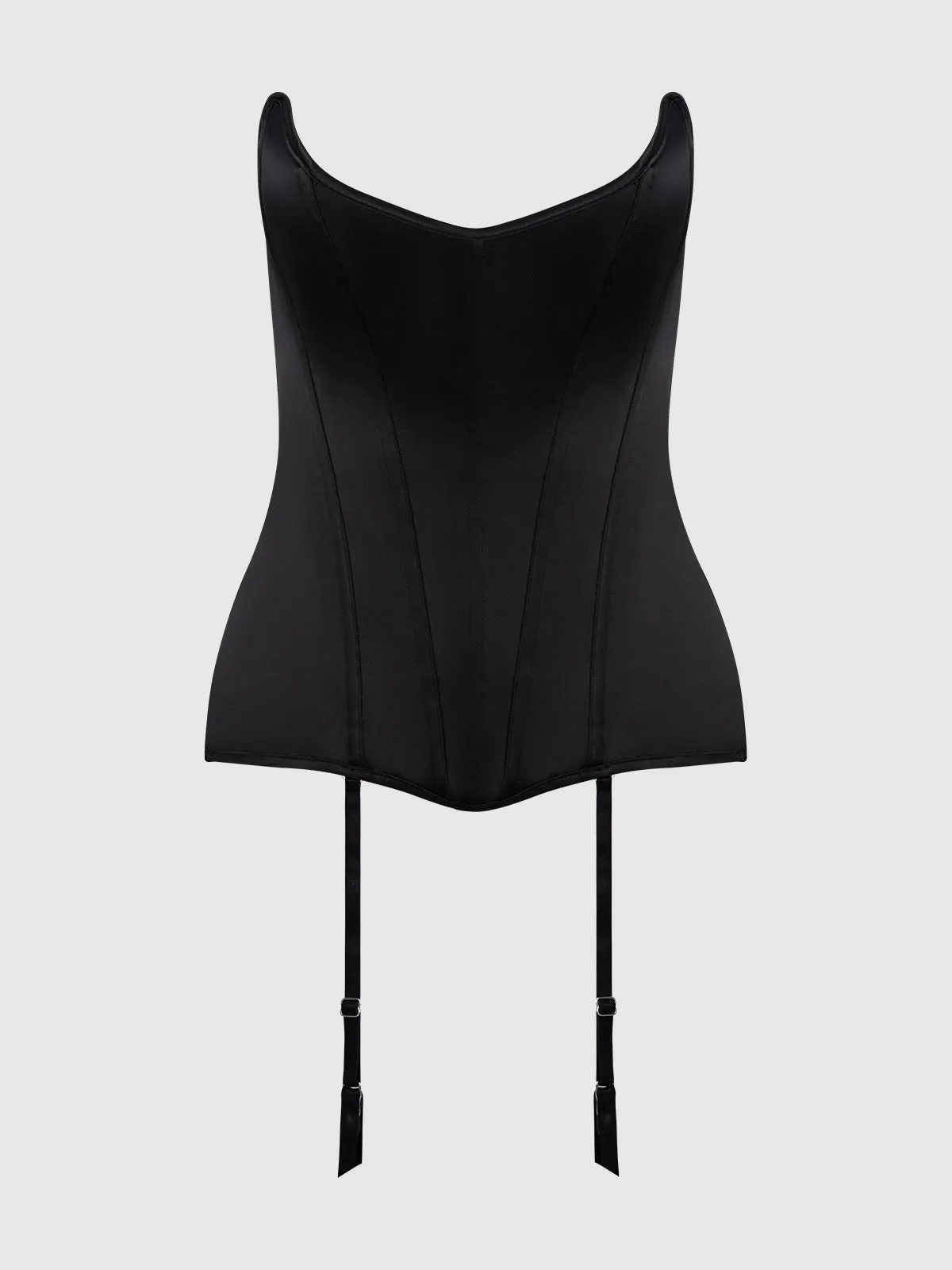 Iconic Satin Scoop Neck Corset