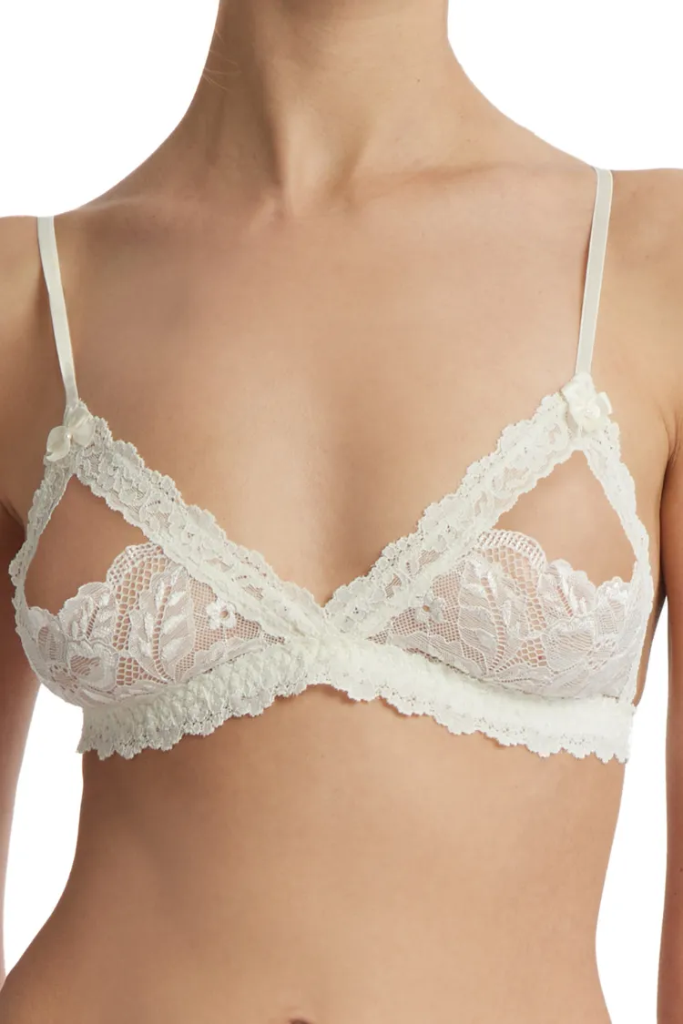 Iris Crotchless Thong & Bralette Set