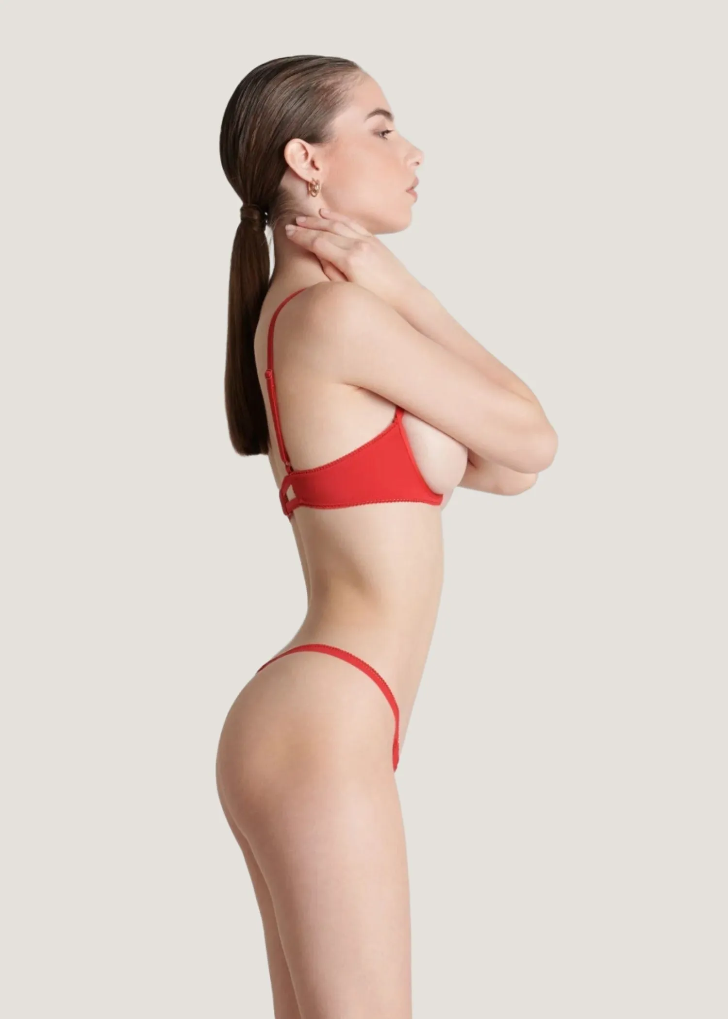 Le Petit Secret Openable Thong (Red)