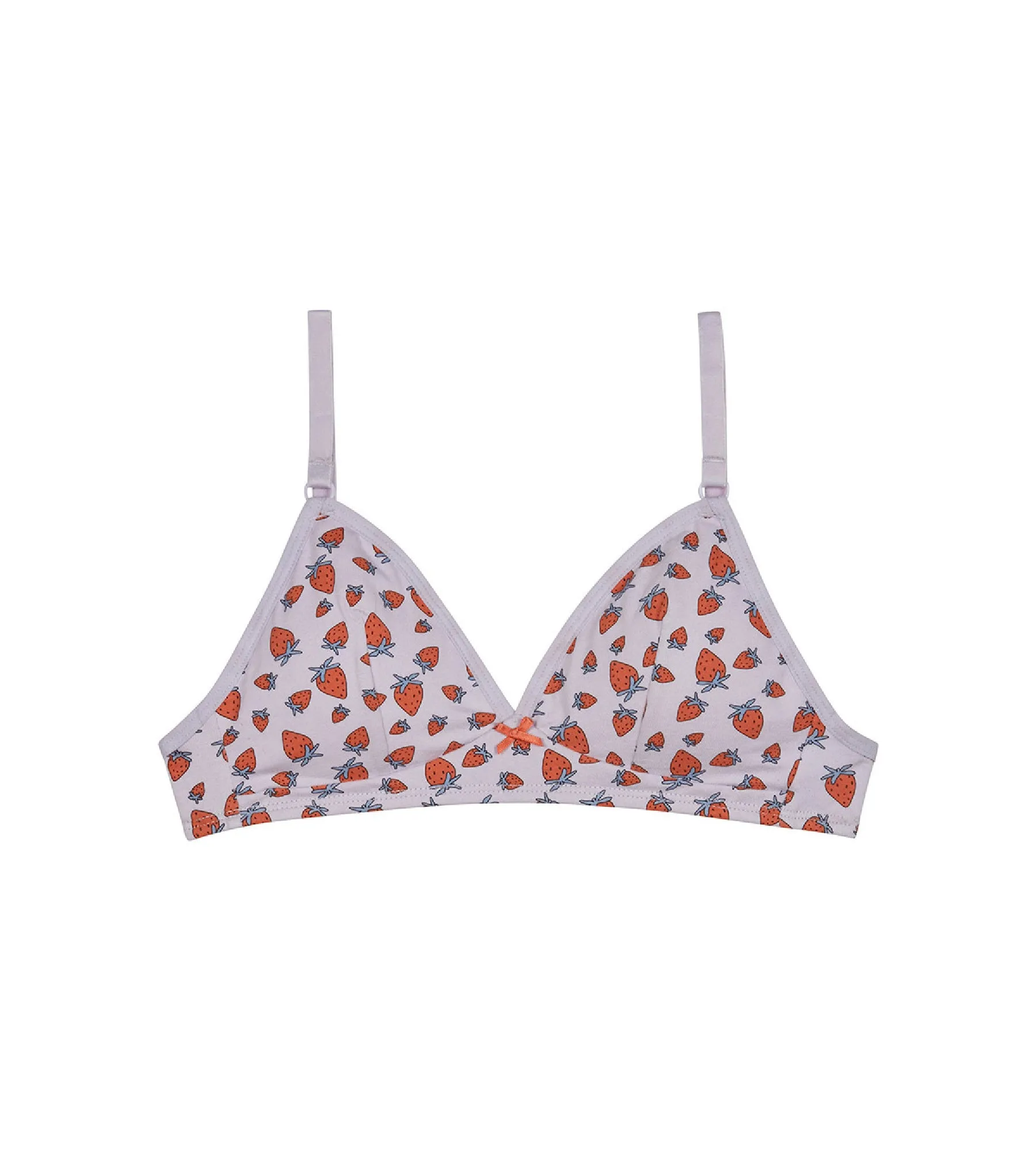 Les Pockets Strawberry wireless stretch cotton triangle bra