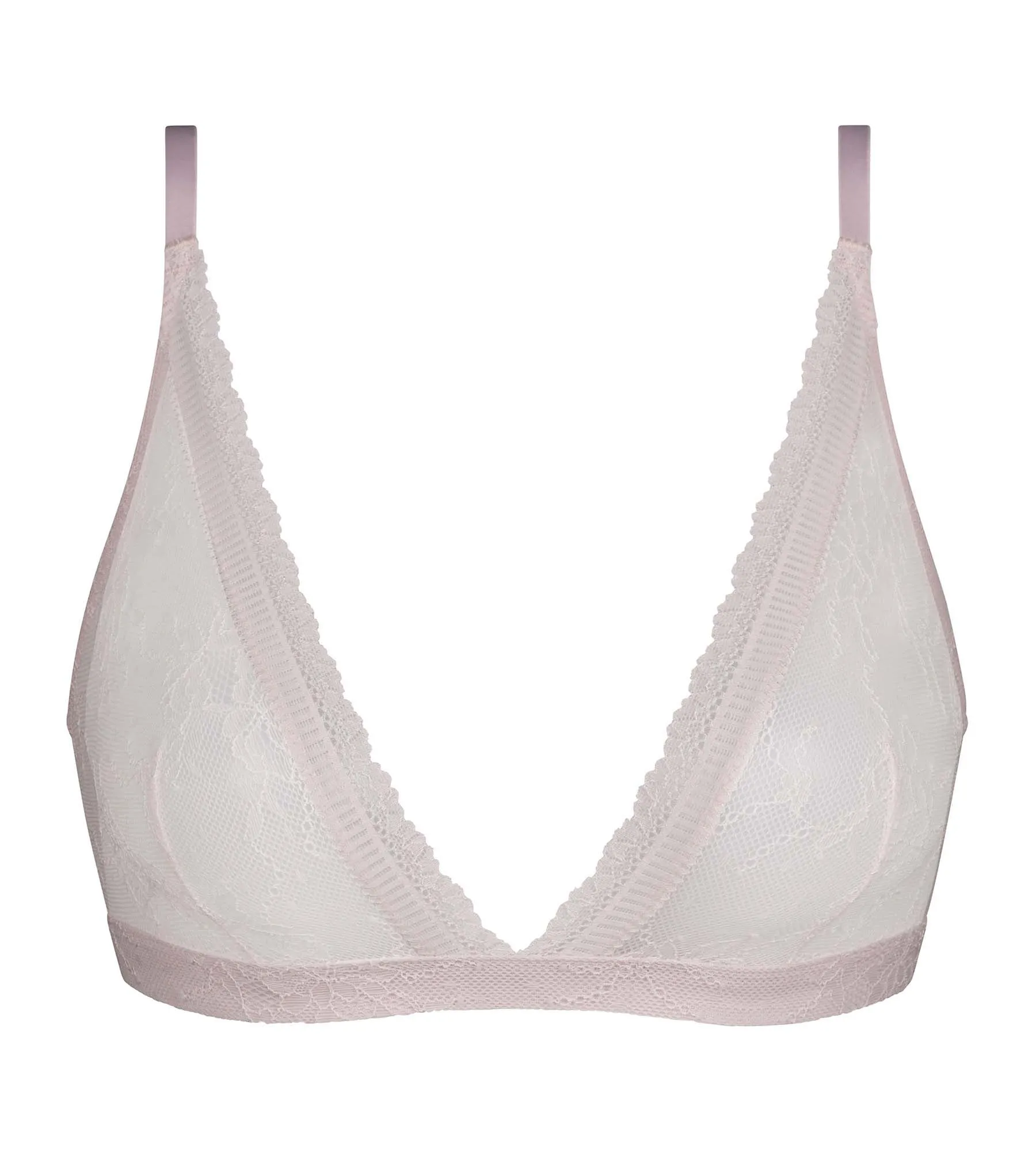 Lilac floral lace triangle bra Dim Romance