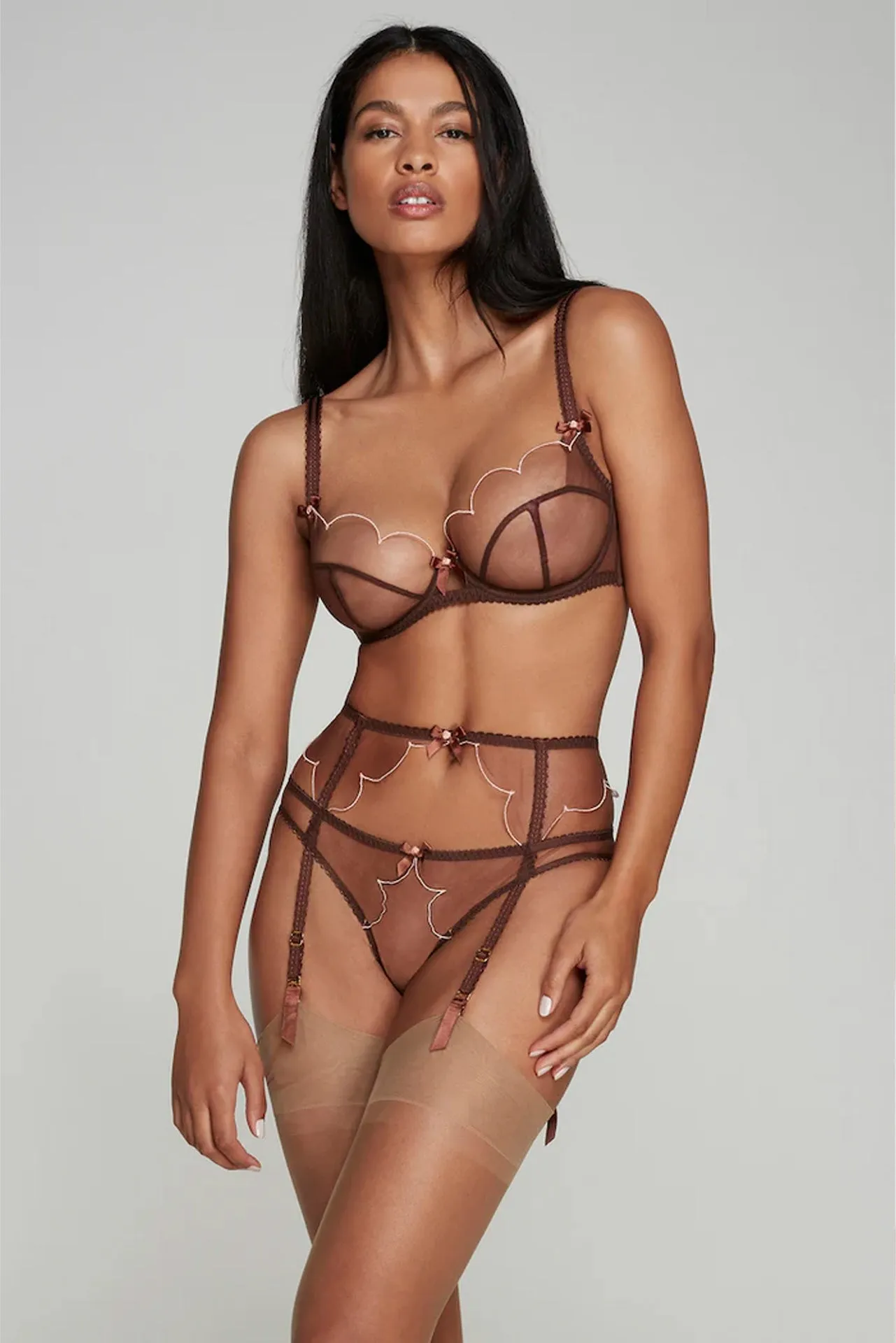 Lorna Sheer Bra Chestnut