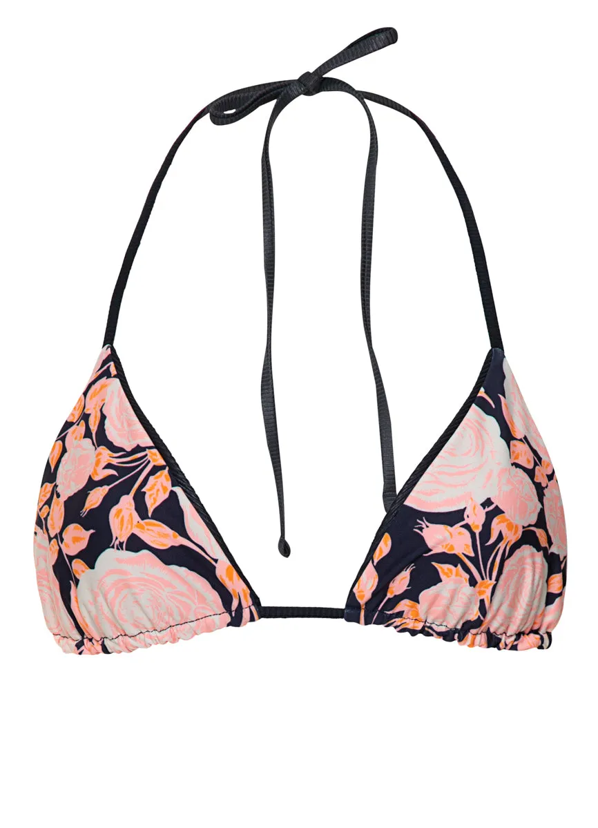 Maaji Onyx Black Balmy Sliding Triangle Bikini Top