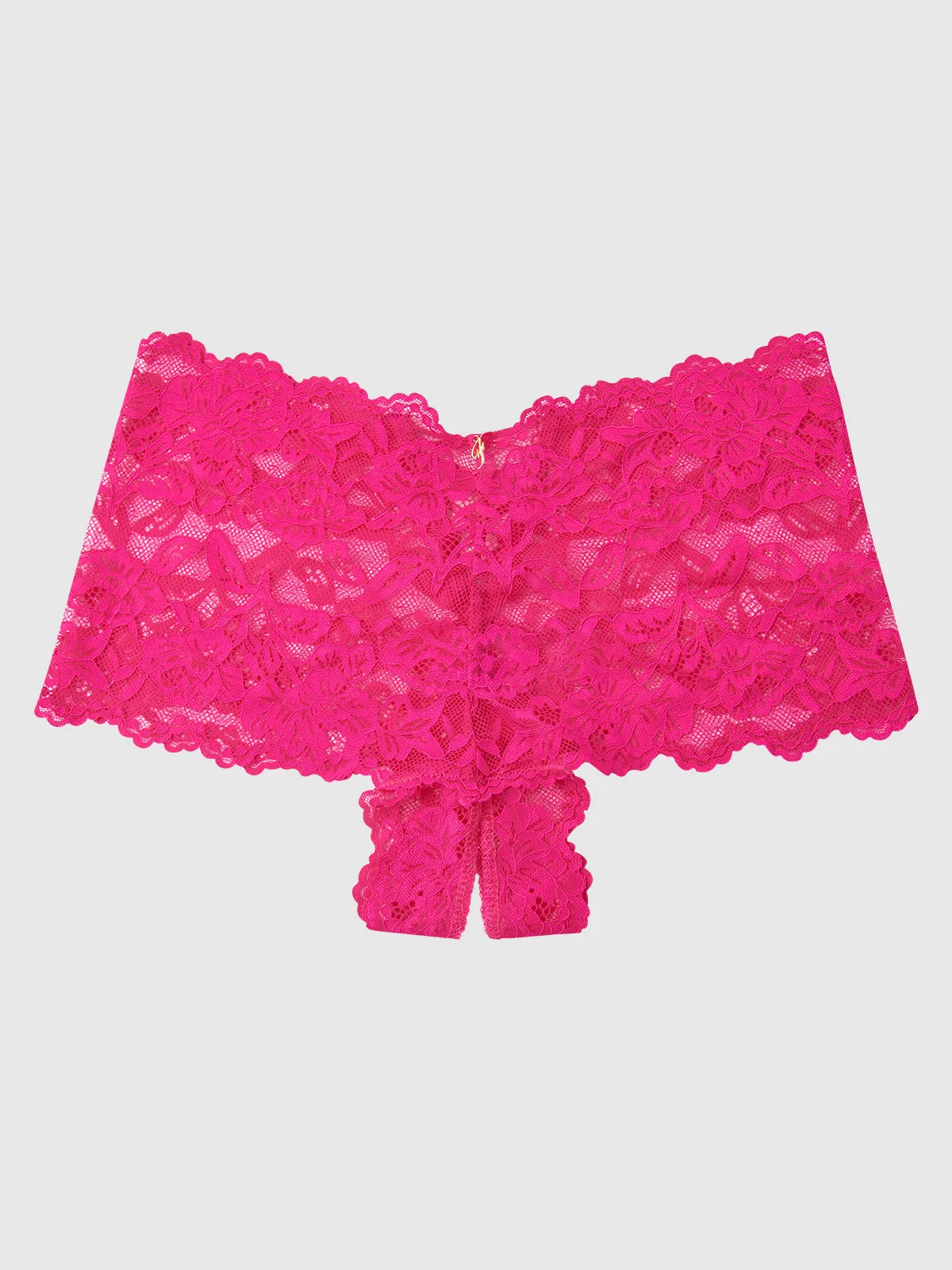 Mabel Crotchless Lace Up Back Cheeky