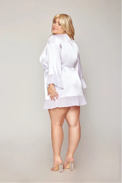 Making It Easy- Curvy Size Bralette & Robe Set