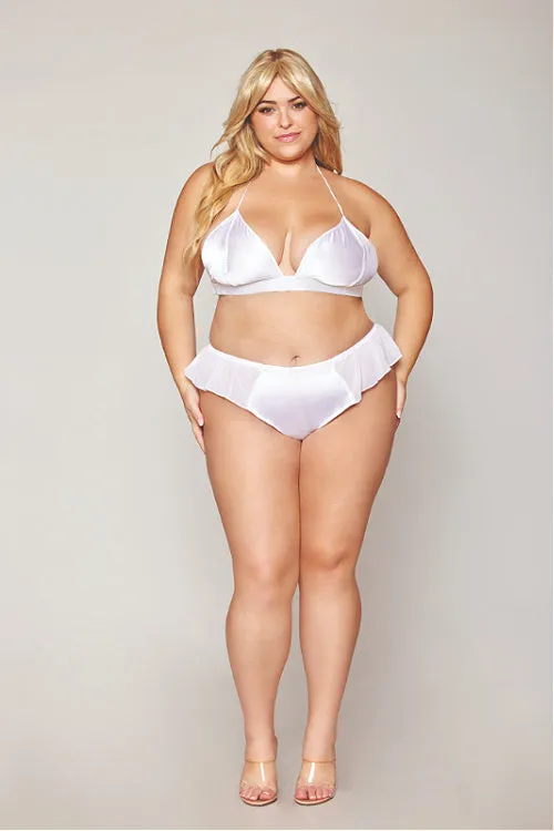 Making It Easy- Curvy Size Bralette & Robe Set
