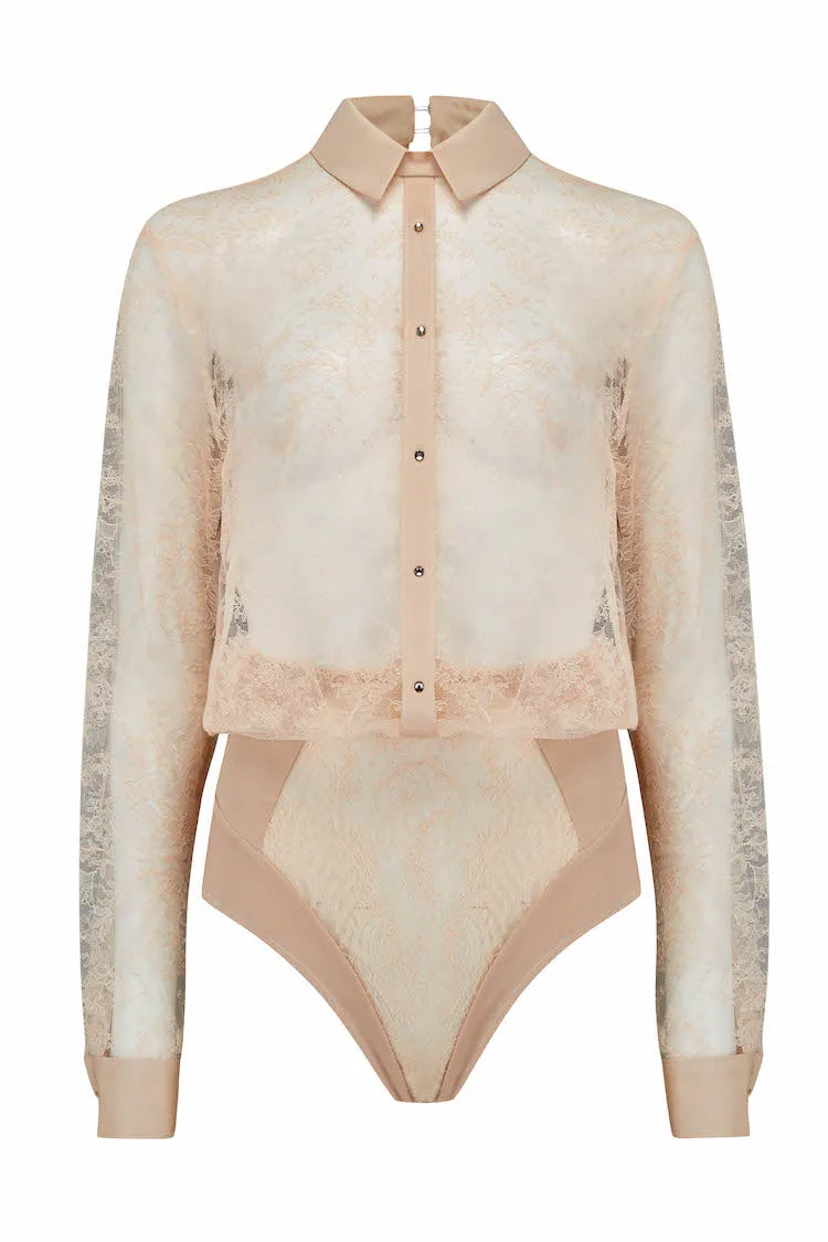 Melania Lace Blouse Bodysuit