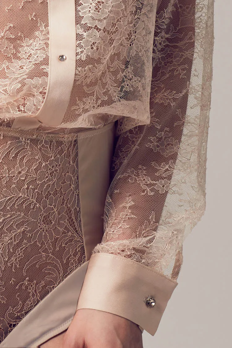 Melania Lace Blouse Bodysuit
