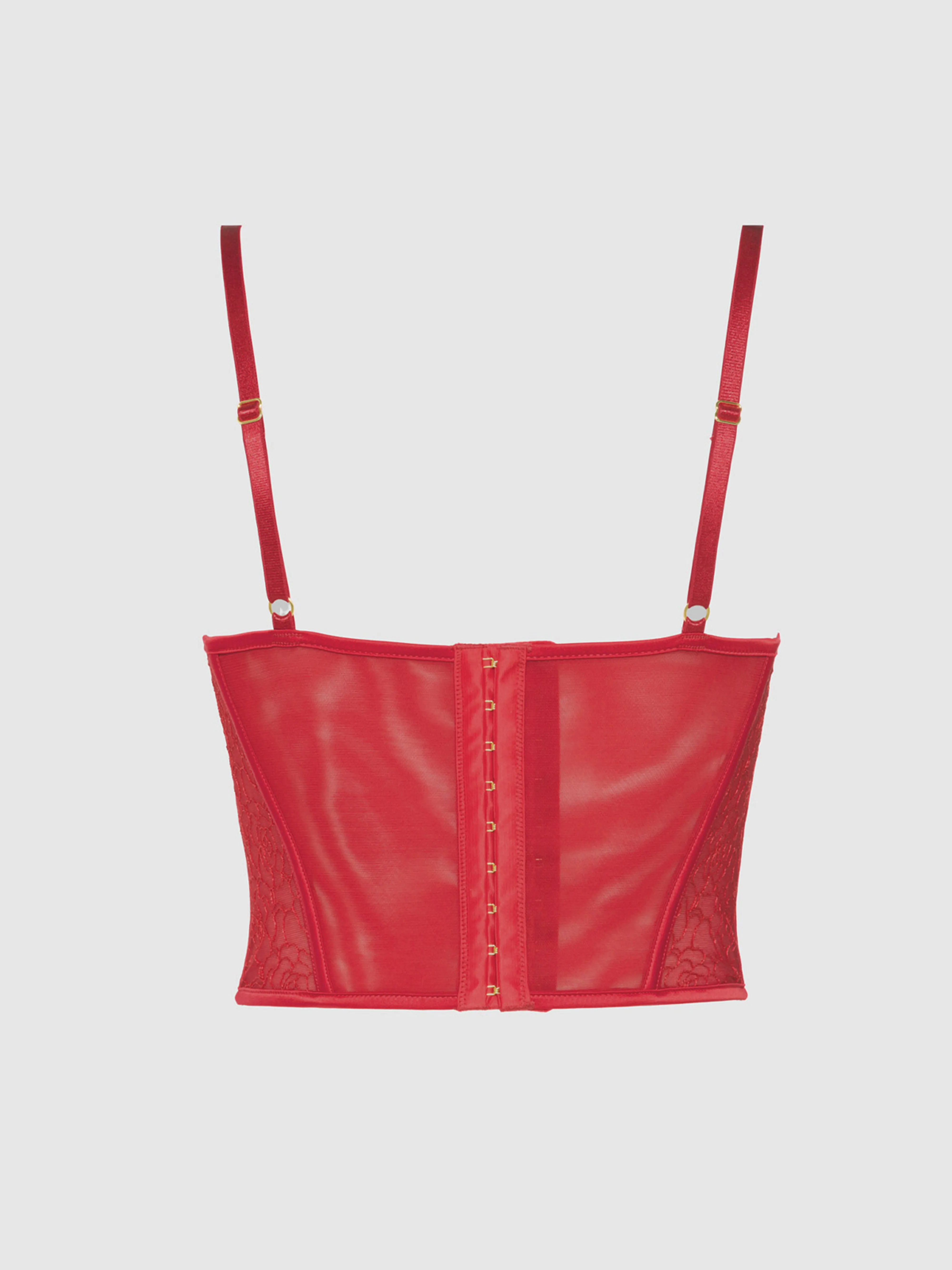 Melrose Satin & Lace Underwire Bustier
