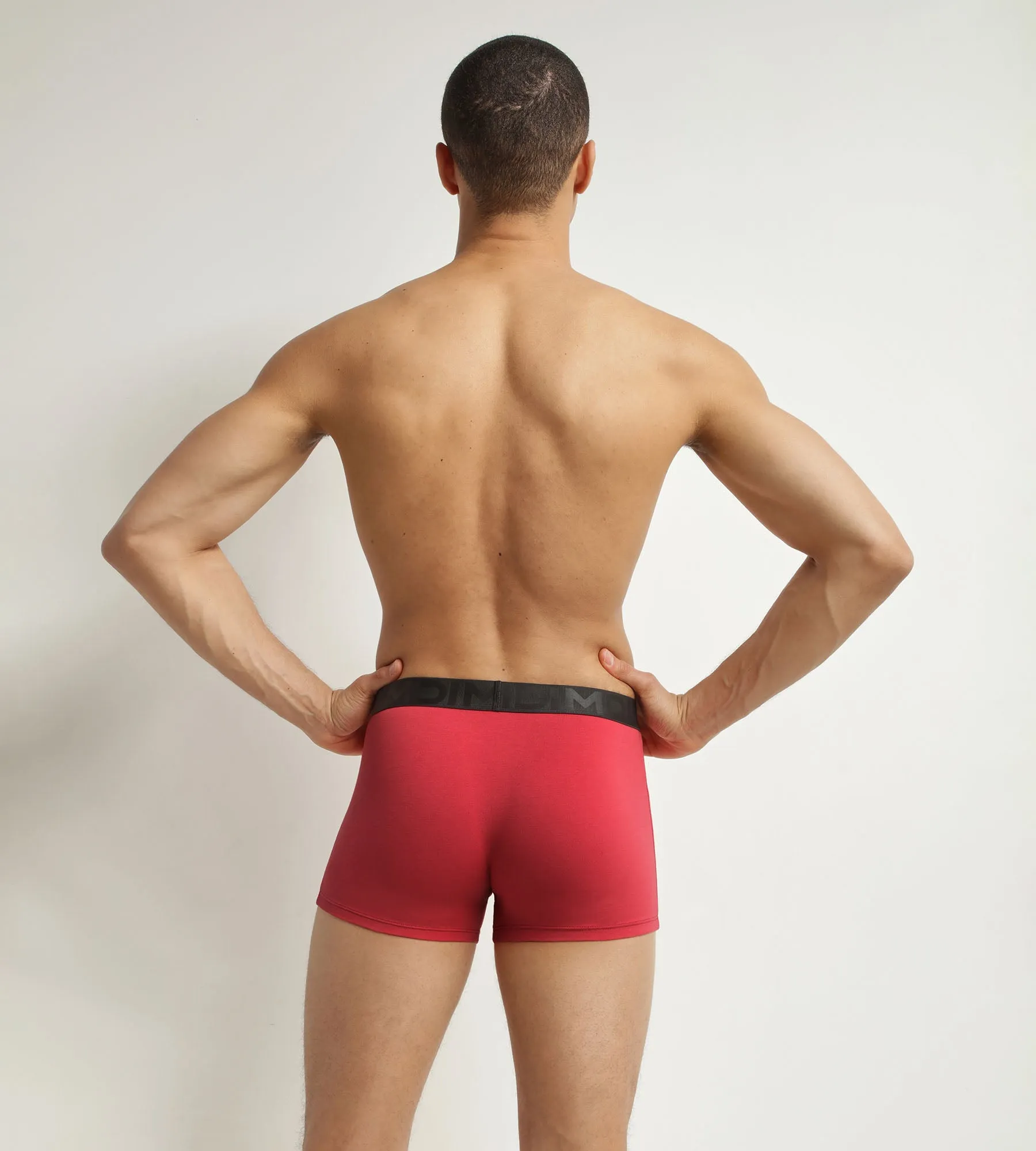 Men's boxer shorts in modal cotton with contrast waistband Rubis Dim Classic