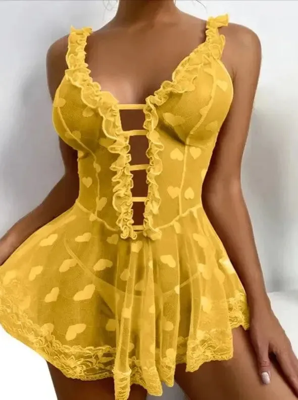 Mesh Nightdress Lingerie