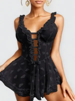 Mesh Nightdress Lingerie