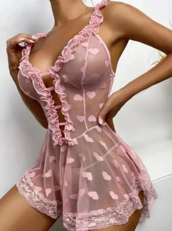 Mesh Nightdress Lingerie