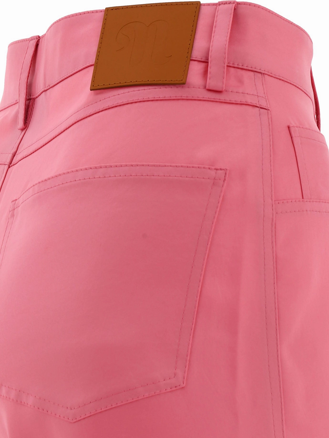 Nanushka Vaeda Mid-Rise Satin Trousers