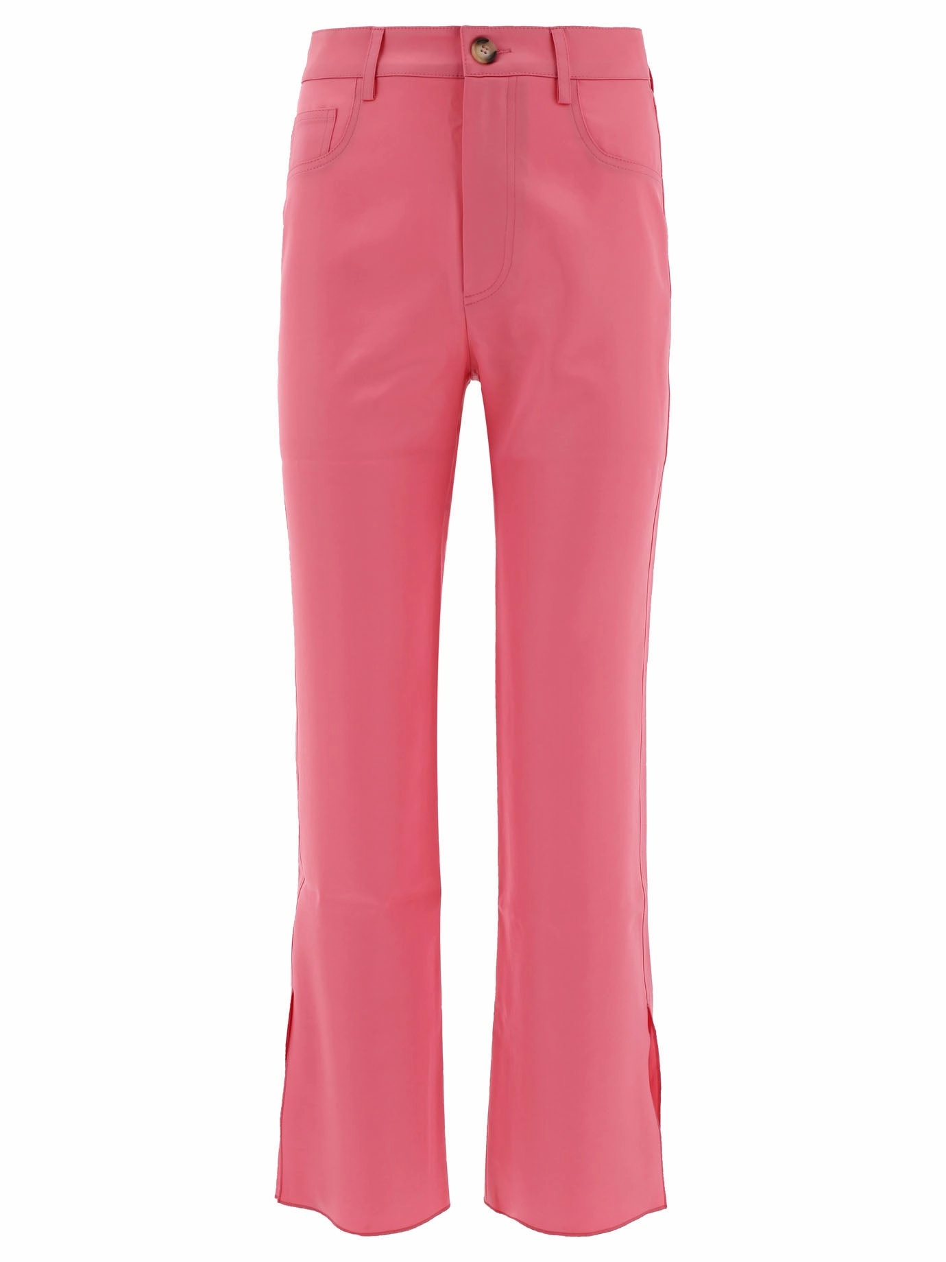 Nanushka Vaeda Mid-Rise Satin Trousers