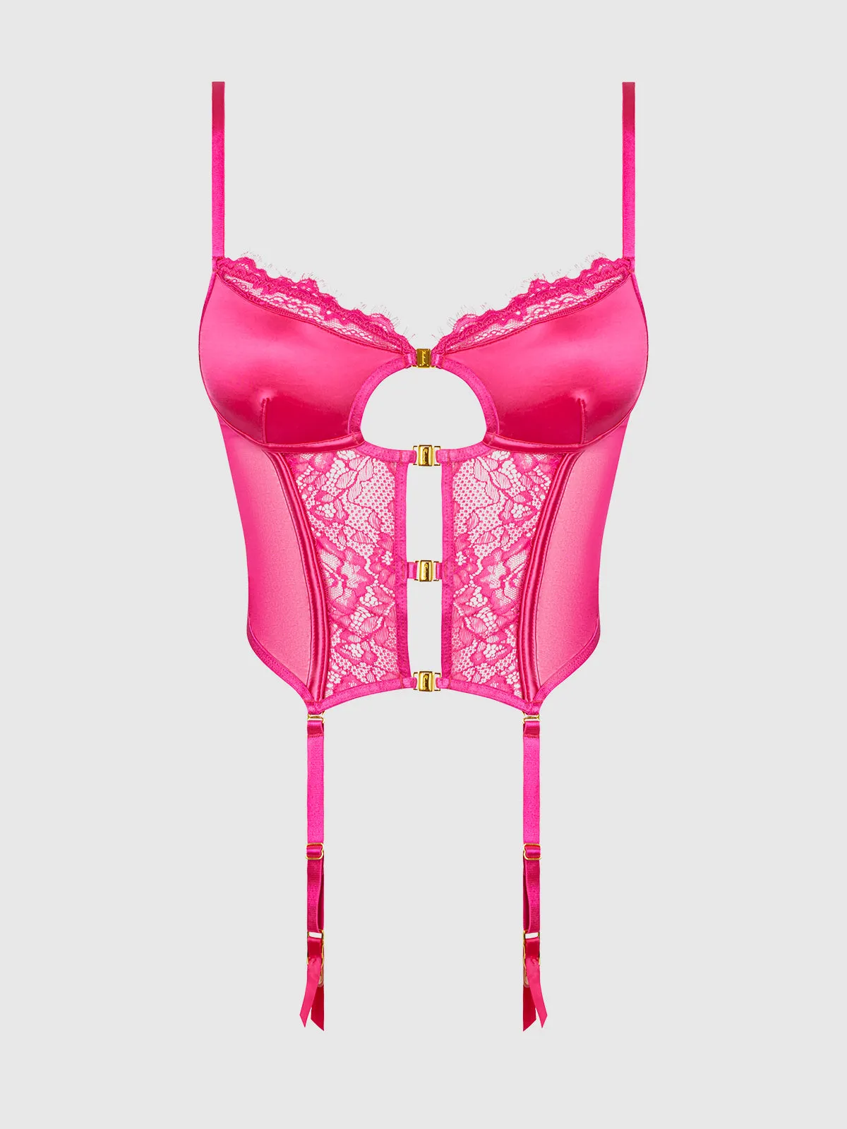 Neev Lace Wireless Bustier With Garters