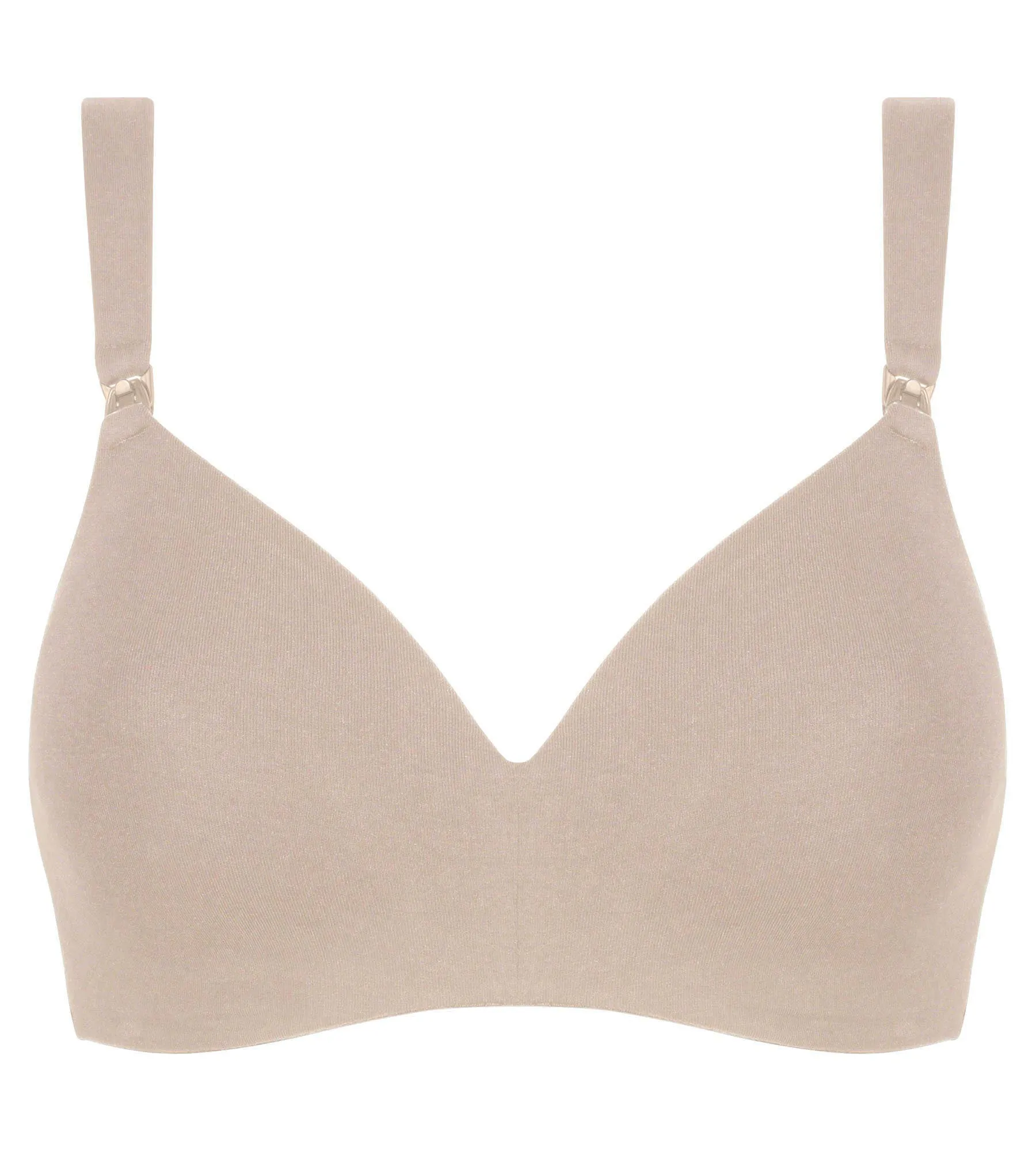 Nursing bra in flesh-coloured cotton jersey Dim maternity