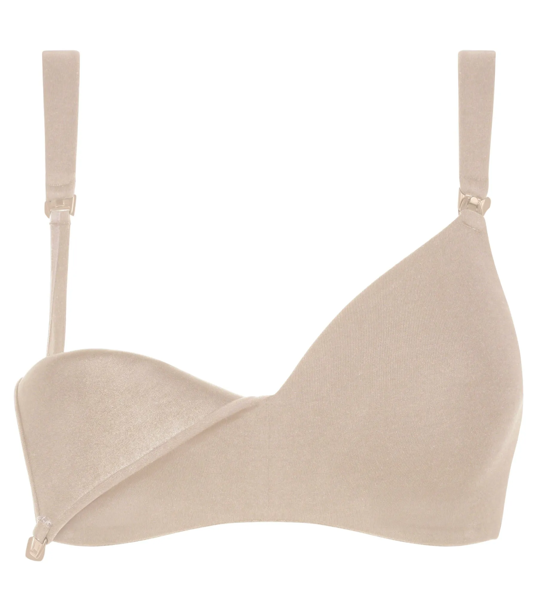 Nursing bra in flesh-coloured cotton jersey Dim maternity